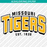 Missouri Tigers SVG Bundle | NCAA College Vector Cricut