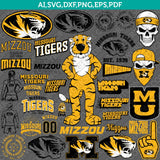Missouri Tigers SVG Bundle | NCAA College Vector Cricut