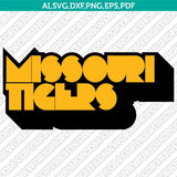 Missouri Tigers SVG Bundle | NCAA College Vector Cricut