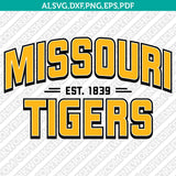 Missouri Tigers SVG Bundle | NCAA College Vector Cricut