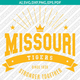 Missouri Tigers SVG Bundle | NCAA College Vector Cricut