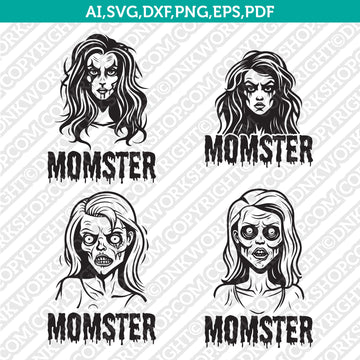 Momster SVG Cut File for Cricut and Silhouette Cameo