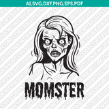 Momster SVG Cut File Cricut Clipart Dxf Eps Png Silhouette Cameo