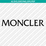 Moncler SVG Bundle | Luxury Fashion Logo Vector Cricut
