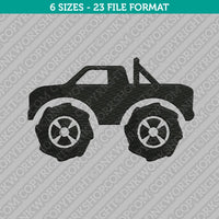 Monster Truck Embroidery Design - 6 Sizes - INSTANT DOWNLOAD