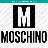 Moschino SVG | Luxury Fashion Logo Vector Cricut