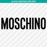 Moschino SVG | Luxury Fashion Logo Vector Cricut