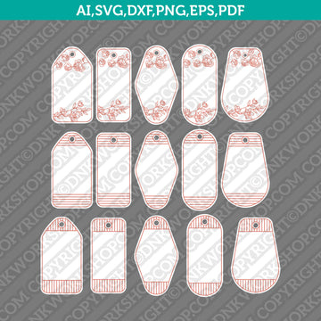 Motel Retro Vintage Keychain Template SVG