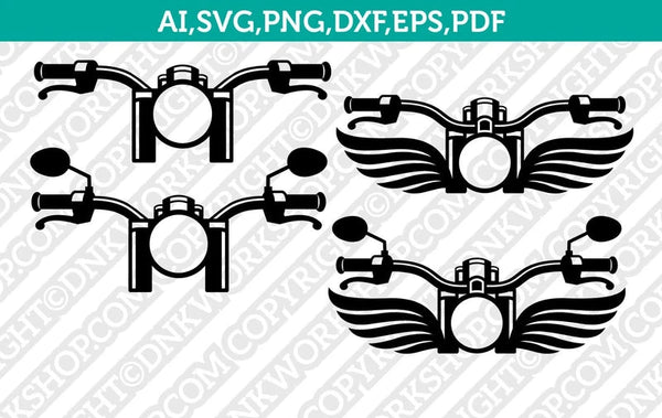 MotoRider Biker Motorcycle Monogram Frame SVG Vector Silhouette Cameo Cricut Cut File Clipart Dxf Png Eps