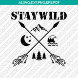 Mountain Nature Hiking Adventure Wild SVG Cricut Cut File Silhouette Cameo Clipart Png Eps Dxf Vector