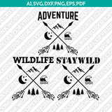Mountain Nature Hiking Adventure Wild SVG Cricut Cut File Silhouette Cameo Clipart Png Eps Dxf Vector