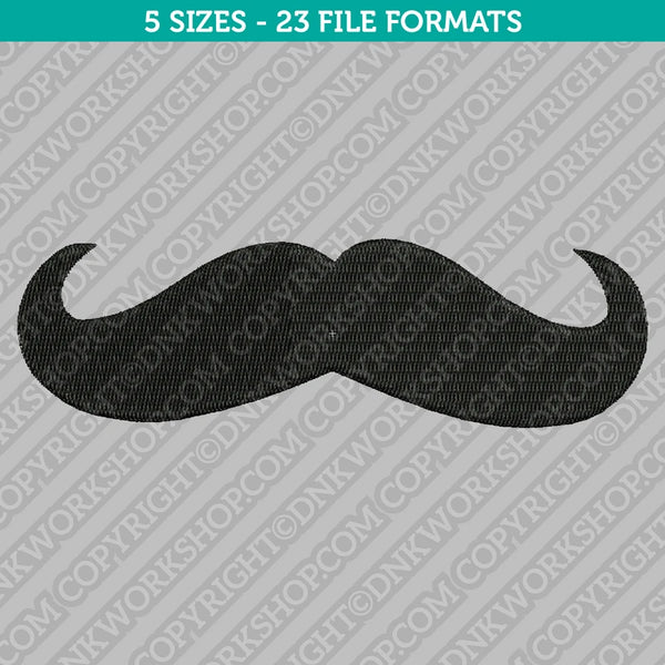Moustache mustache Embroidery Design - 5 Sizes - INSTANT DOWNLOAD