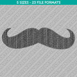 Moustache mustache Embroidery Design - 5 Sizes - INSTANT DOWNLOAD