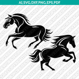 Mustang Horse SVG Mascot Cut File Cricut Clipart Silhouette Png