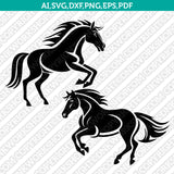 Mustang Horse SVG Mascot Cut File Cricut Clipart Silhouette Png
