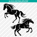 Mustang Horse SVG Mascot Cut File Cricut Clipart Silhouette Png