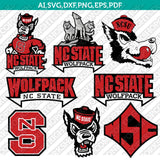 NC State Wolfpack SVG Bundle – NCAA College Logo Vector Files for Cricut