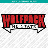NC State Wolfpack SVG Bundle – NCAA College Logo Vector Files for Cricut