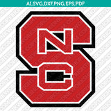 NC State Wolfpack SVG Bundle – NCAA College Logo Vector Files for Cricut