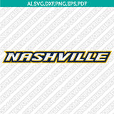 Nashville Predators Logo SVG | NHL Vector Cricut Silhouette