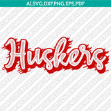 Nebraska Huskers SVG Bundle | NCAA College Vector Cricut