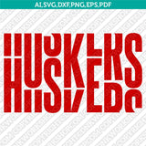 Nebraska Huskers SVG Bundle | NCAA College Vector Cricut
