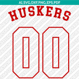 Nebraska Huskers SVG Bundle | NCAA College Vector Cricut