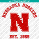 Nebraska Huskers SVG Bundle | NCAA College Vector Cricut
