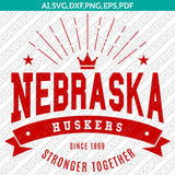 Nebraska Huskers SVG Bundle | NCAA College Vector Cricut