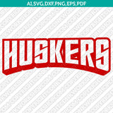 Nebraska Huskers SVG Bundle | NCAA College Vector Cricut