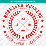 Nebraska Huskers SVG Bundle | NCAA College Vector Cricut