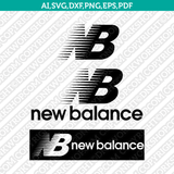 New Balance Logo SVG Silhouette Cameo Cricut Cut File Vector Png Eps Dxf