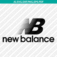 New Balance Logo SVG Silhouette Cameo Cricut Cut File Vector Png Eps Dxf