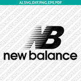 New Balance Logo SVG Silhouette Cameo Cricut Cut File Vector Png Eps Dxf