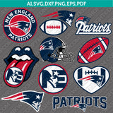 New England Patriots SVG Bundle – NFL Football Logo Vector Cricut