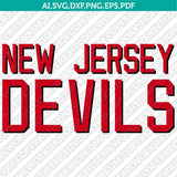 New Jersey Devils Logo SVG | NHL Vector Cricut Silhouette
