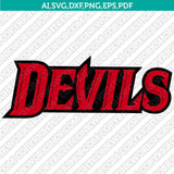 New Jersey Devils Logo SVG | NHL Vector Cricut Silhouette