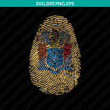 New Jersey Flag It’s In My DNA Fingerprint SVG Silhouette Cameo Cricut Cut File Vector Png Eps Dxf