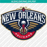 New Orleans Pelicans Logo SVG | NBA Vector Cricut Silhouette