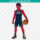 New Orleans Pelicans Logo SVG | NBA Vector Cricut Silhouette