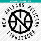 New Orleans Pelicans Logo SVG | NBA Vector Cricut Silhouette