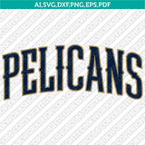 New Orleans Pelicans Logo SVG | NBA Vector Cricut Silhouette