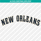 New Orleans Pelicans Logo SVG | NBA Vector Cricut Silhouette