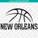New Orleans Pelicans Logo SVG | NBA Vector Cricut Silhouette