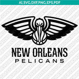 New Orleans Pelicans Logo SVG | NBA Vector Cricut Silhouette