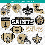 New Orleans Saints SVG Bundle – NFL Football Logo Vector Cricut