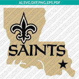 New Orleans Saints SVG Bundle – NFL Football Logo Vector Cricut