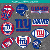 New York Giants SVG Bundle – NFL Football Logo Vector Cricut
