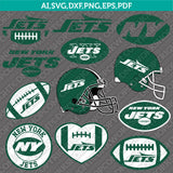 New York Jets SVG Bundle – NFL Football Logo Vector Cricut