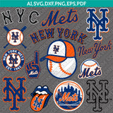 New York Mets SVG Bundle – MLB Baseball Logo Vector Cricut